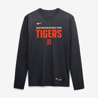Men's Nike Navy Detroit Tigers Authentic Collection Legend Dri-FIT Long Sleeve T-Shirt