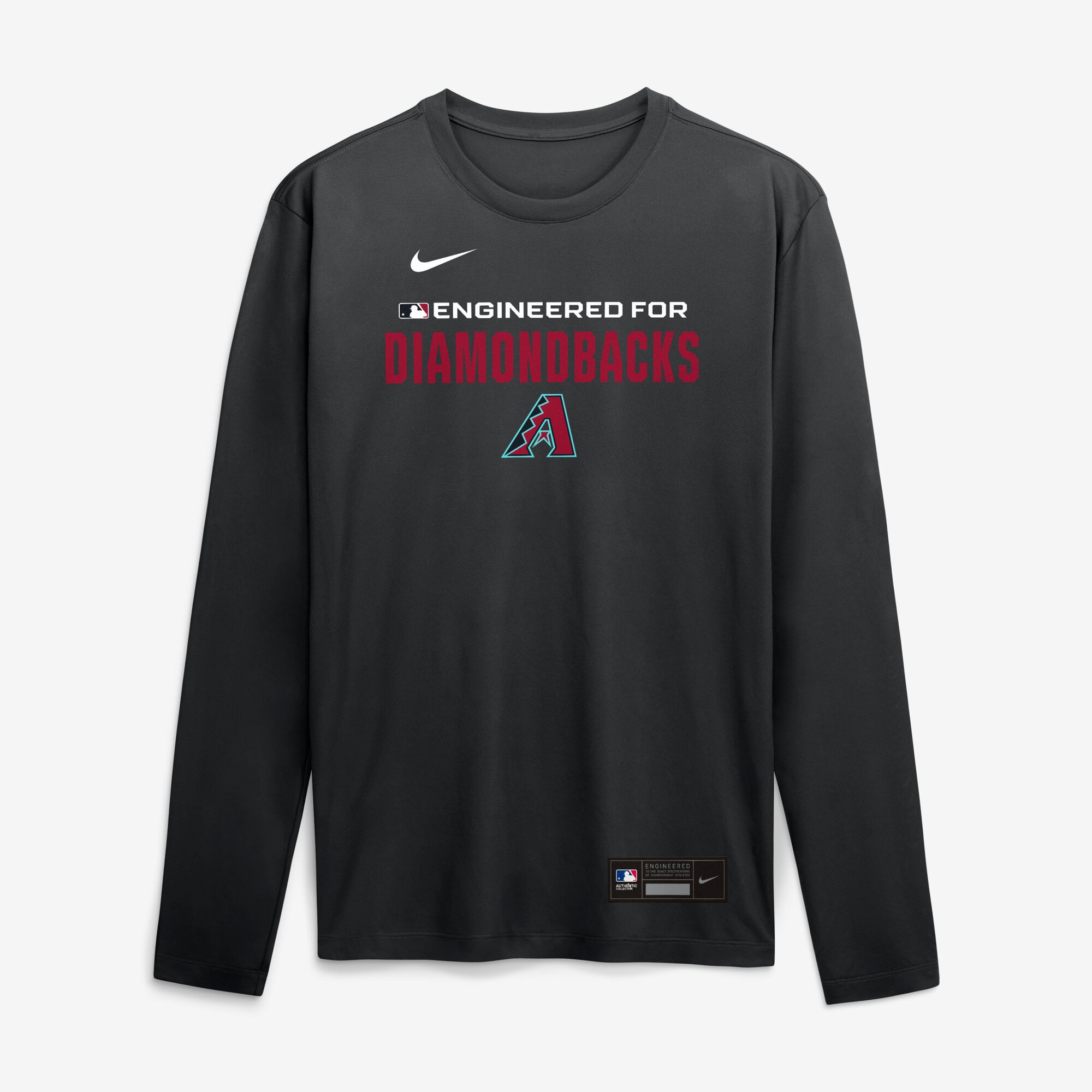 Men's Nike Black Arizona Diamondbacks Authentic Collection Legend Dri-FIT Long Sleeve T-Shirt