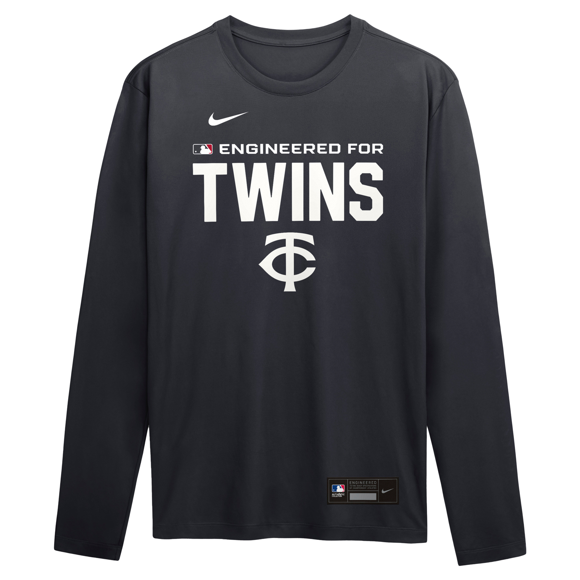 Men's Nike Navy Minnesota Twins Authentic Collection Legend Dri-FIT Long Sleeve T-Shirt