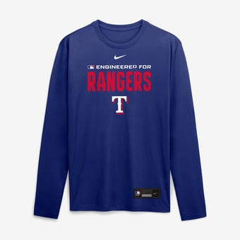 Men's Nike Royal Texas Rangers Authentic Collection Legend Dri-FIT Long Sleeve T-Shirt