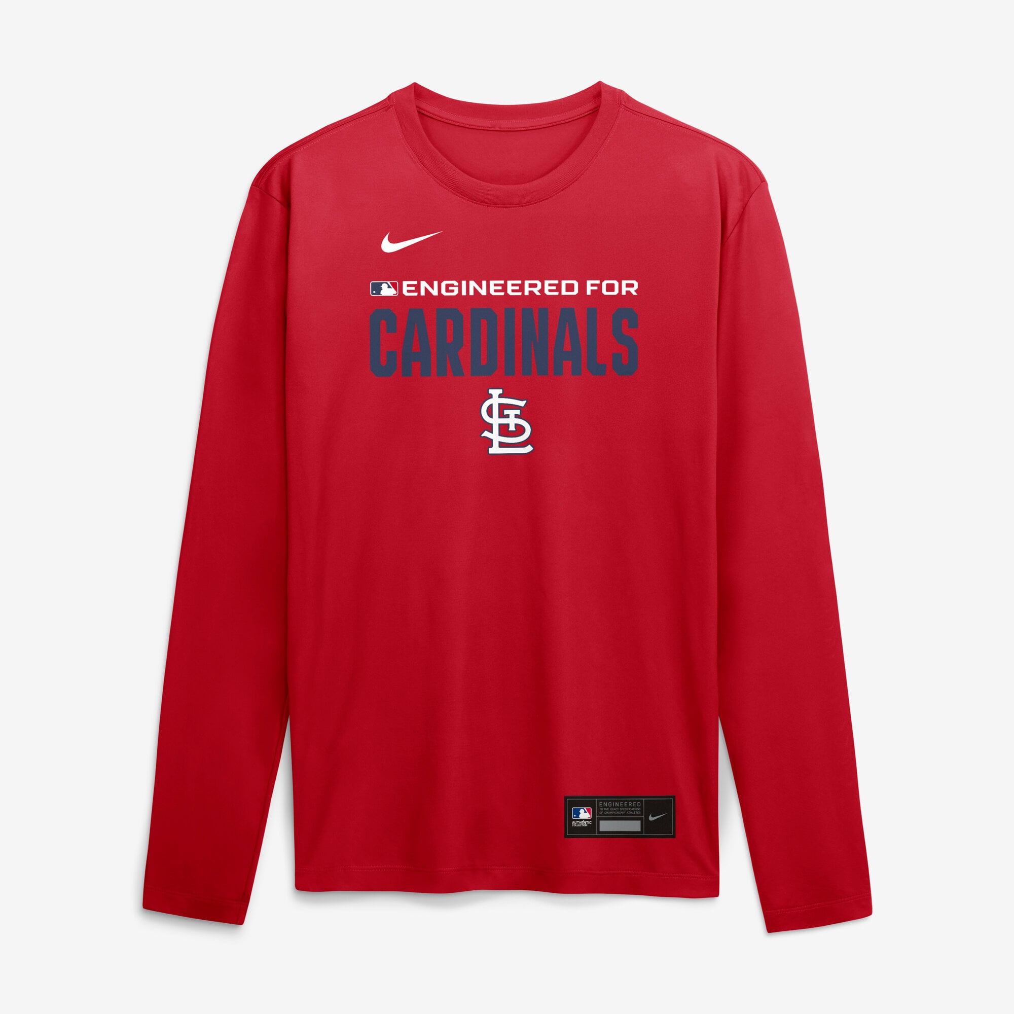 Men's Nike Red St. Louis Cardinals Authentic Collection Legend Dri-FIT Long Sleeve T-Shirt