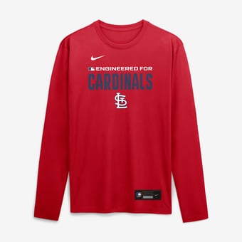 Men's Nike Red St. Louis Cardinals Authentic Collection Legend Dri-FIT Long Sleeve T-Shirt