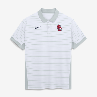 Men's Nike White St. Louis Cardinals Authentic Collection Striped Victory Dri-FIT Polo