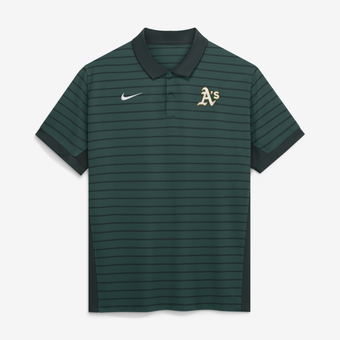 Men's Nike Green Athletics Authentic Collection Striped Victory Dri-FIT Polo