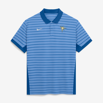 Men's Nike Light Blue Tampa Bay Rays Authentic Collection Striped Victory Dri-FIT Polo
