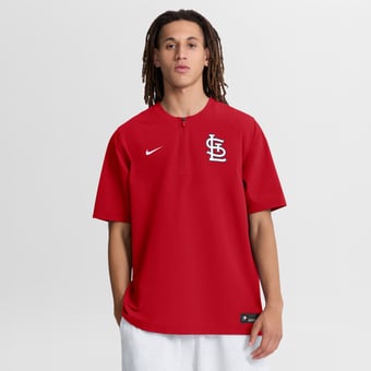 Men's Nike Red St. Louis Cardinals Authentic Collection Dri-FIT Quarter-Zip Windshirt