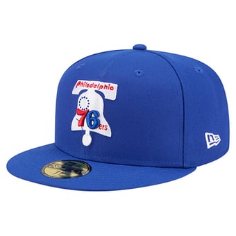 Men's New Era  Royal Philadelphia 76ers Core Logo 59FIFTY Fitted Hat