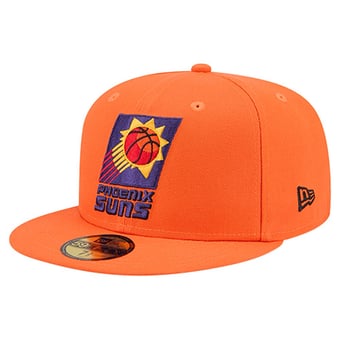 Men's New Era  Orange Phoenix Suns Core Logo 59FIFTY Fitted Hat