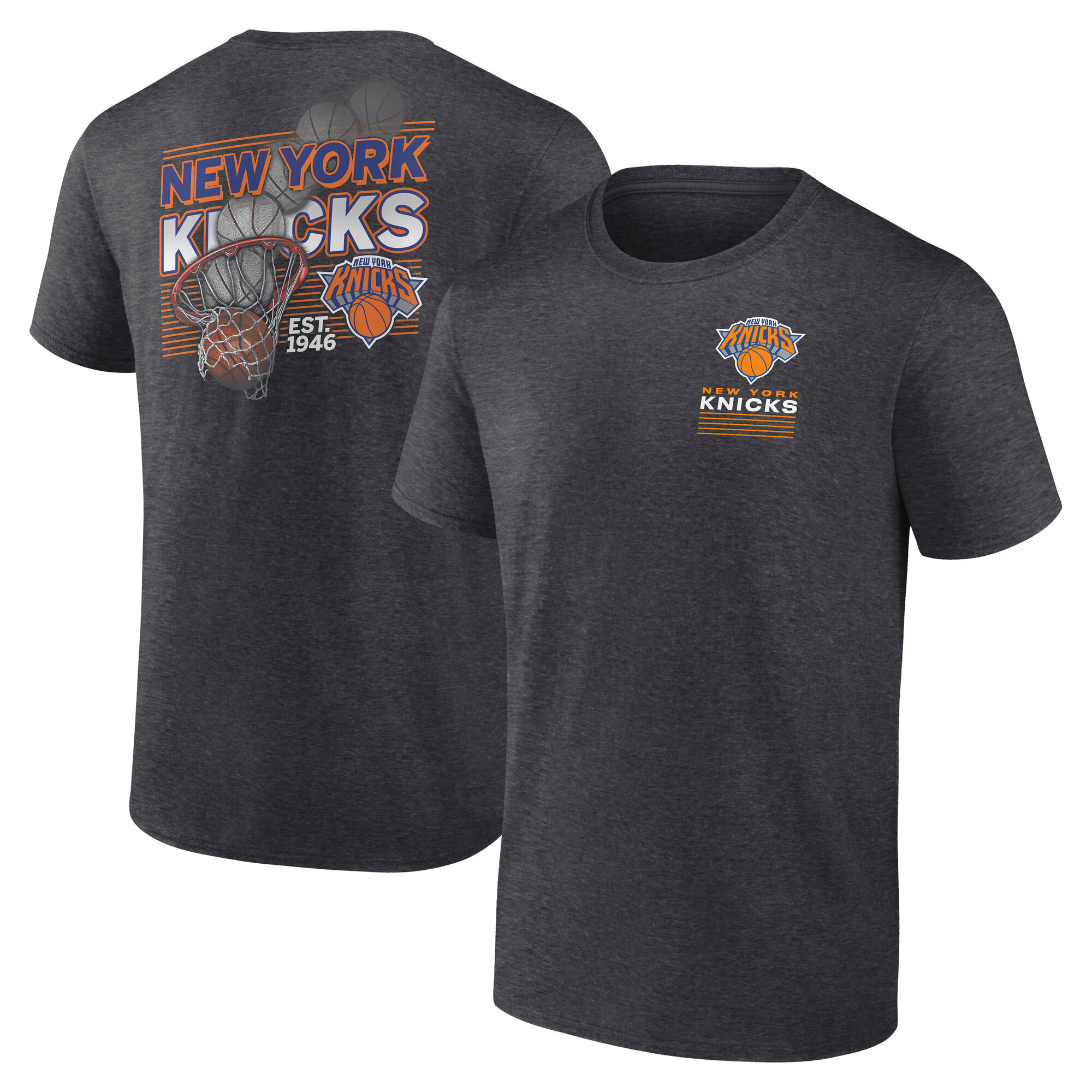 Men's Charcoal New York Knicks Intense Practice T-Shirt
