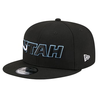 Men's New Era  Black Utah Mammoth Team Wordmark 9FIFTY Snapback Hat