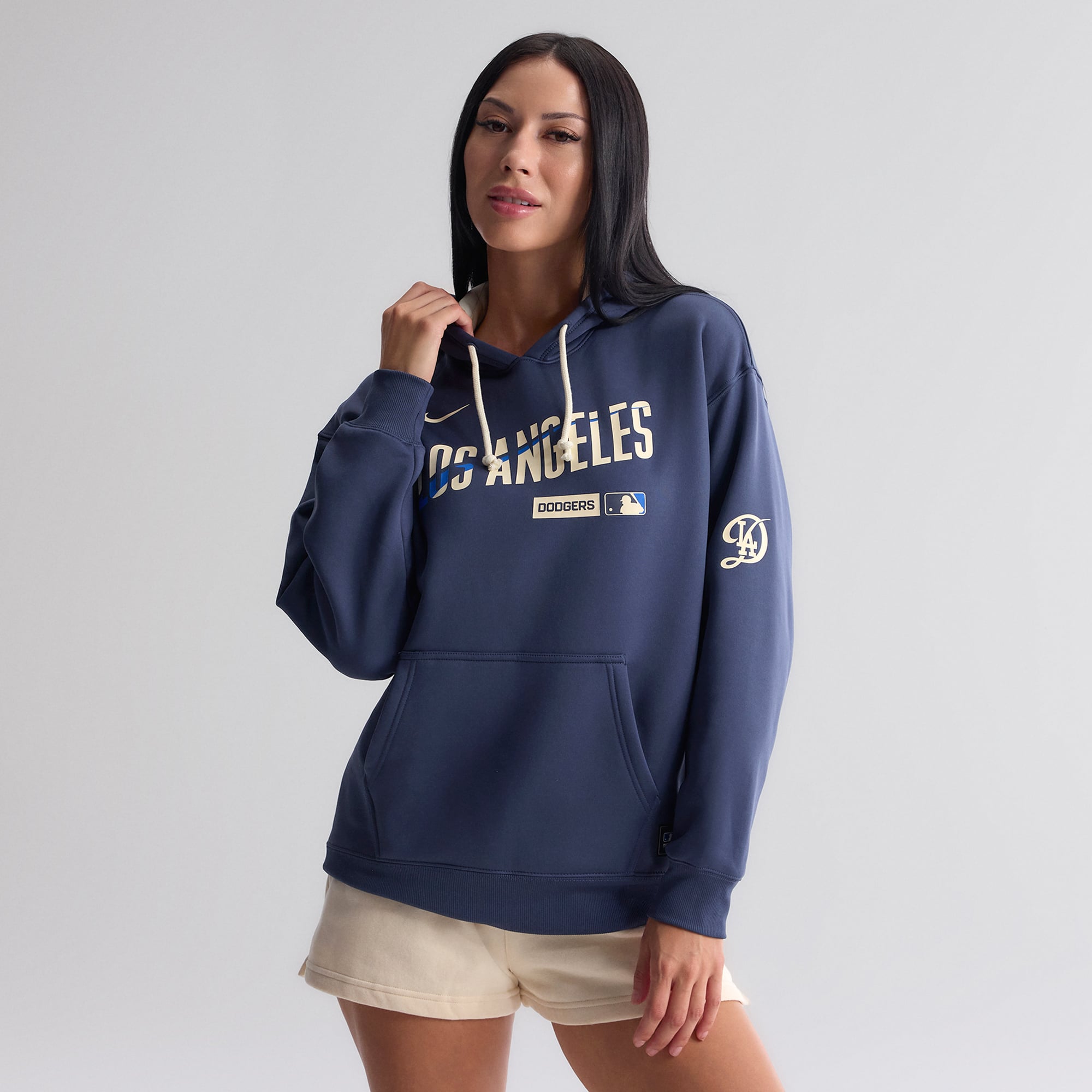 Women's Nike Blue Los Angeles Dodgers Authentic Collection City Connect Therma Hoodie