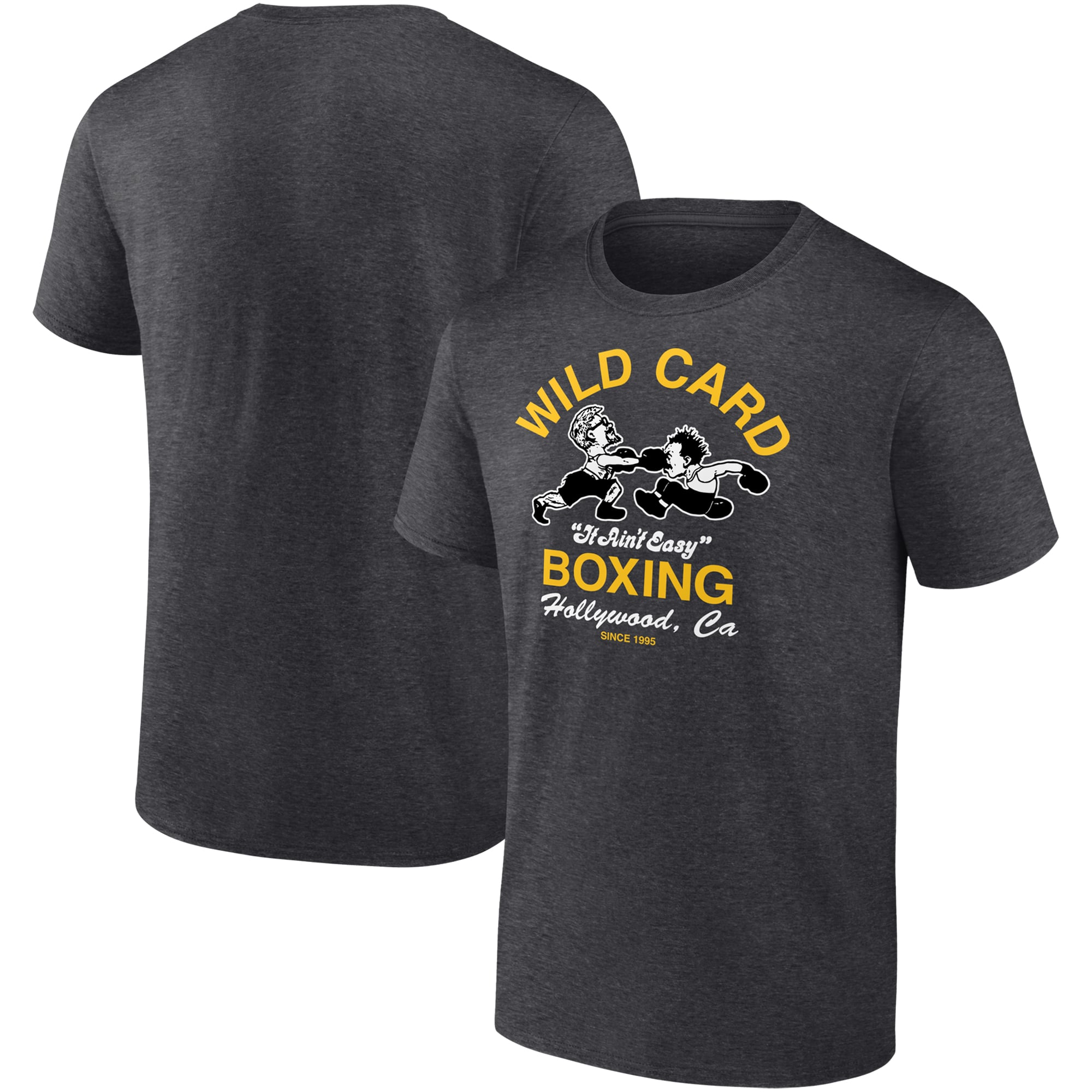 Charcoal Wild Card Boxing "It Ain't Easy" T-Shirt