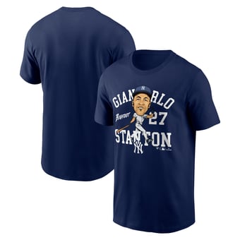 Men's Fanatics Giancarlo Stanton Navy New York Yankees Hometown Caricature T-Shirt