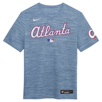 Men's Nike Powder Blue Atlanta Braves 2026 City Connect Authentic Collection Velocity Dri-FIT T-Shirt