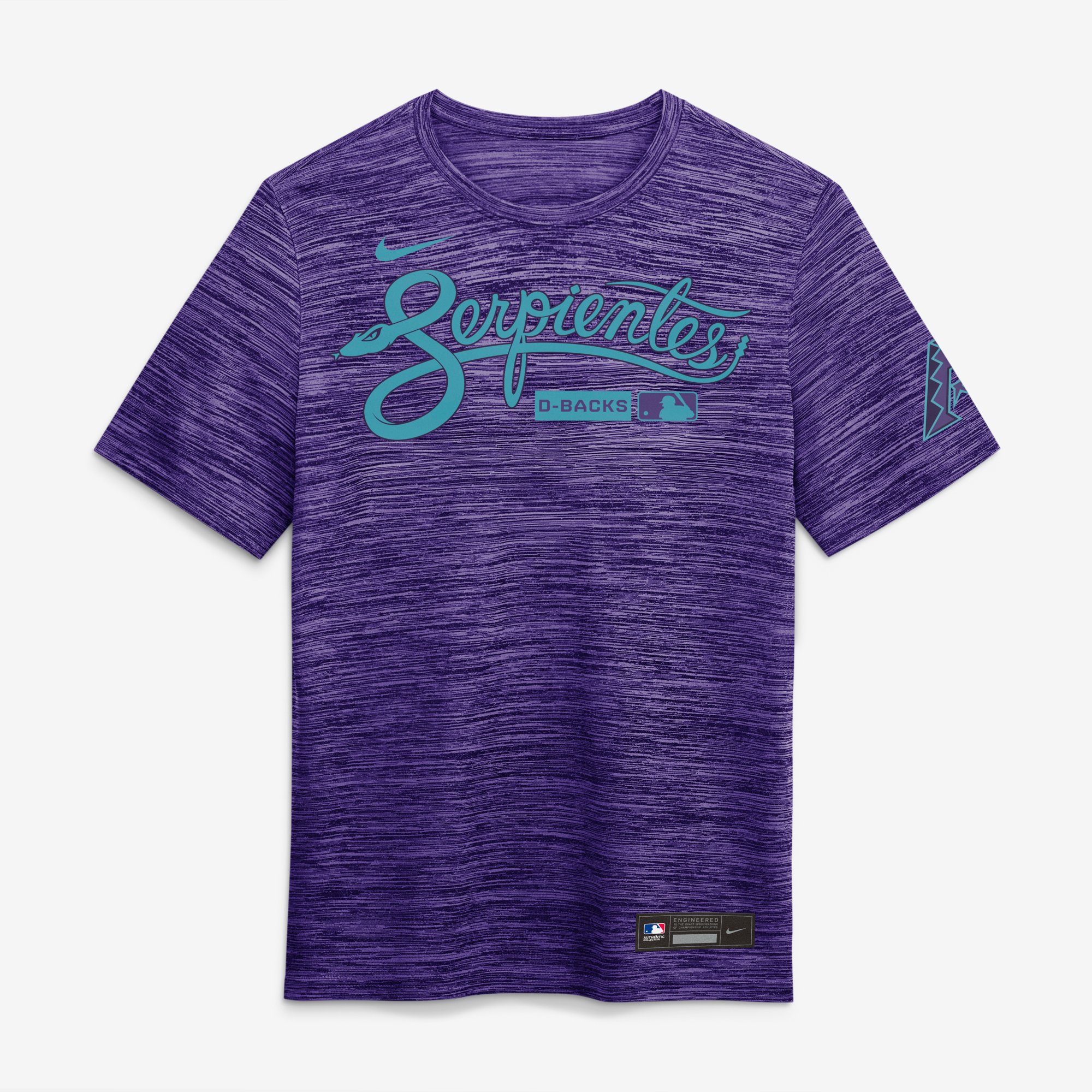 Men's Nike Purple Arizona Diamondbacks Authentic Collection City Connect Velocity Dri-FIT T-Shirt