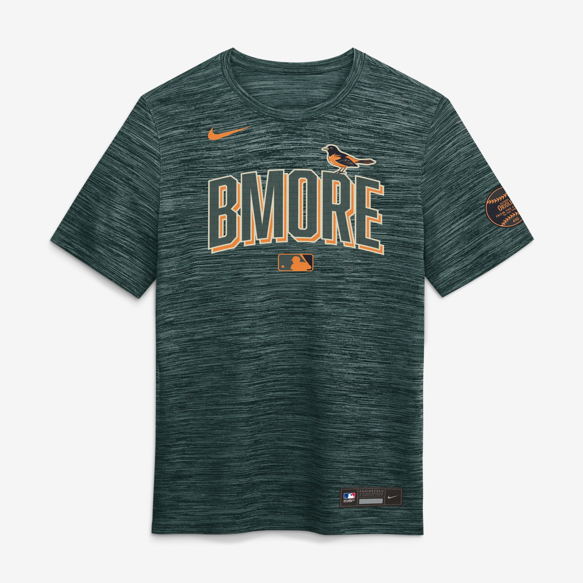 Men's Nike Green Baltimore Orioles 2026 City Connect Authentic Collection Velocity Dri-FIT T-Shirt