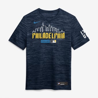 Men's Nike Navy Philadelphia Phillies Authentic Collection City Connect Velocity Dri-FIT T-Shirt