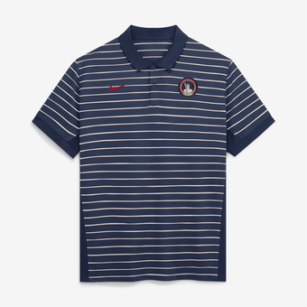 Men's Nike Navy/Cream Cleveland Guardians Authentic Collection City Connect Striped Victory Dri-FIT Polo