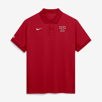 Men's Nike Red Texas Rangers 2026 City Connect Authentic Collection Striped Victory Dri-FIT Polo