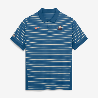 Men's Nike Blue Milwaukee Brewers 2026 City Connect Authentic Collection Striped Victory Dri-FIT Polo