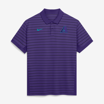 Men's Nike Purple/Black Arizona Diamondbacks Authentic Collection City Connect Striped Victory Dri-FIT Polo
