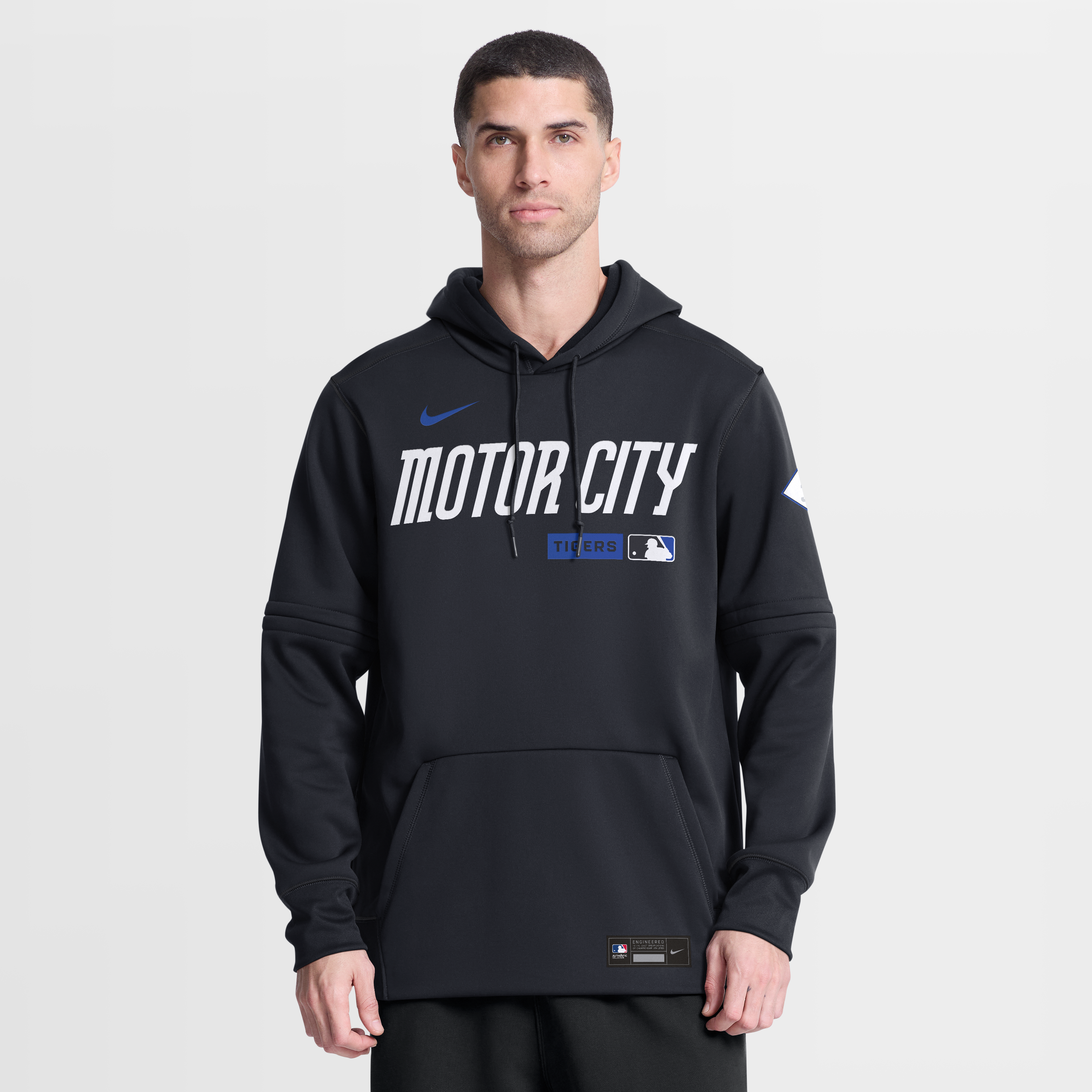 Men's Nike Navy Detroit Tigers Authentic Collection City Connect Therma-FIT Hoodie