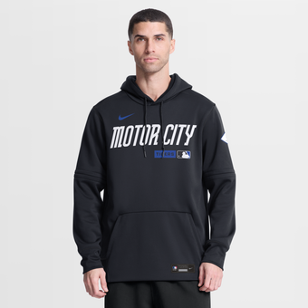 Men's Nike Navy Detroit Tigers Authentic Collection City Connect Therma-FIT Hoodie