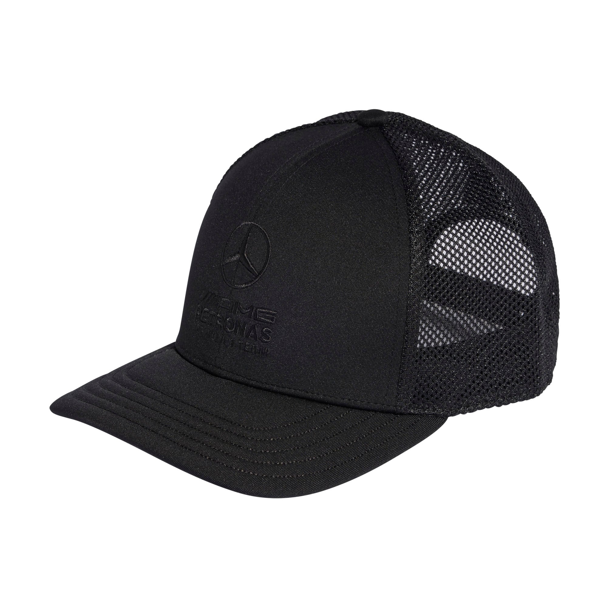 Women's adidas  Black Mercedes-AMG Petronas F1 Team Night Trucker Adjustable Hat