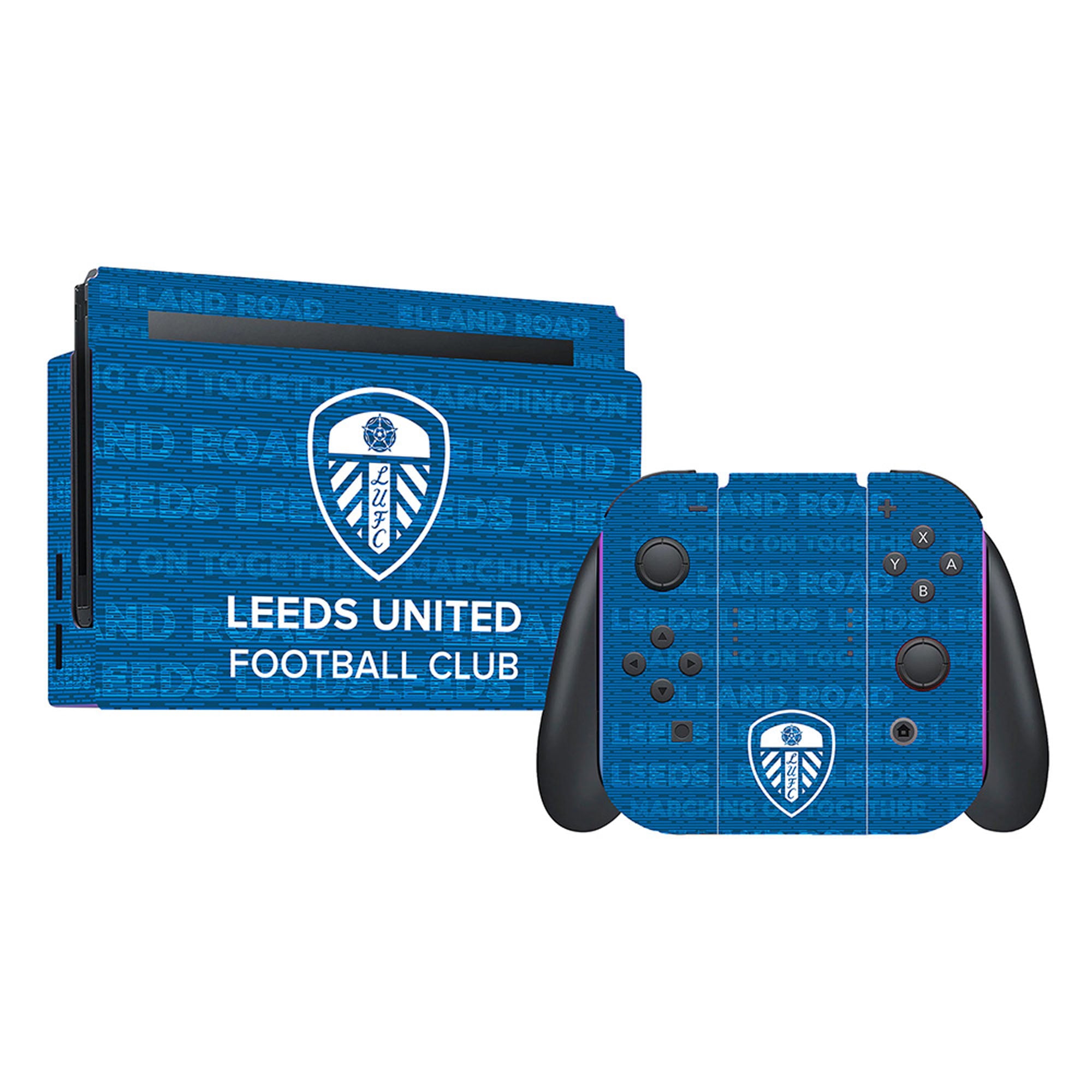 Leeds United Crest Text Nintendo Switch Lite Skin Bundle