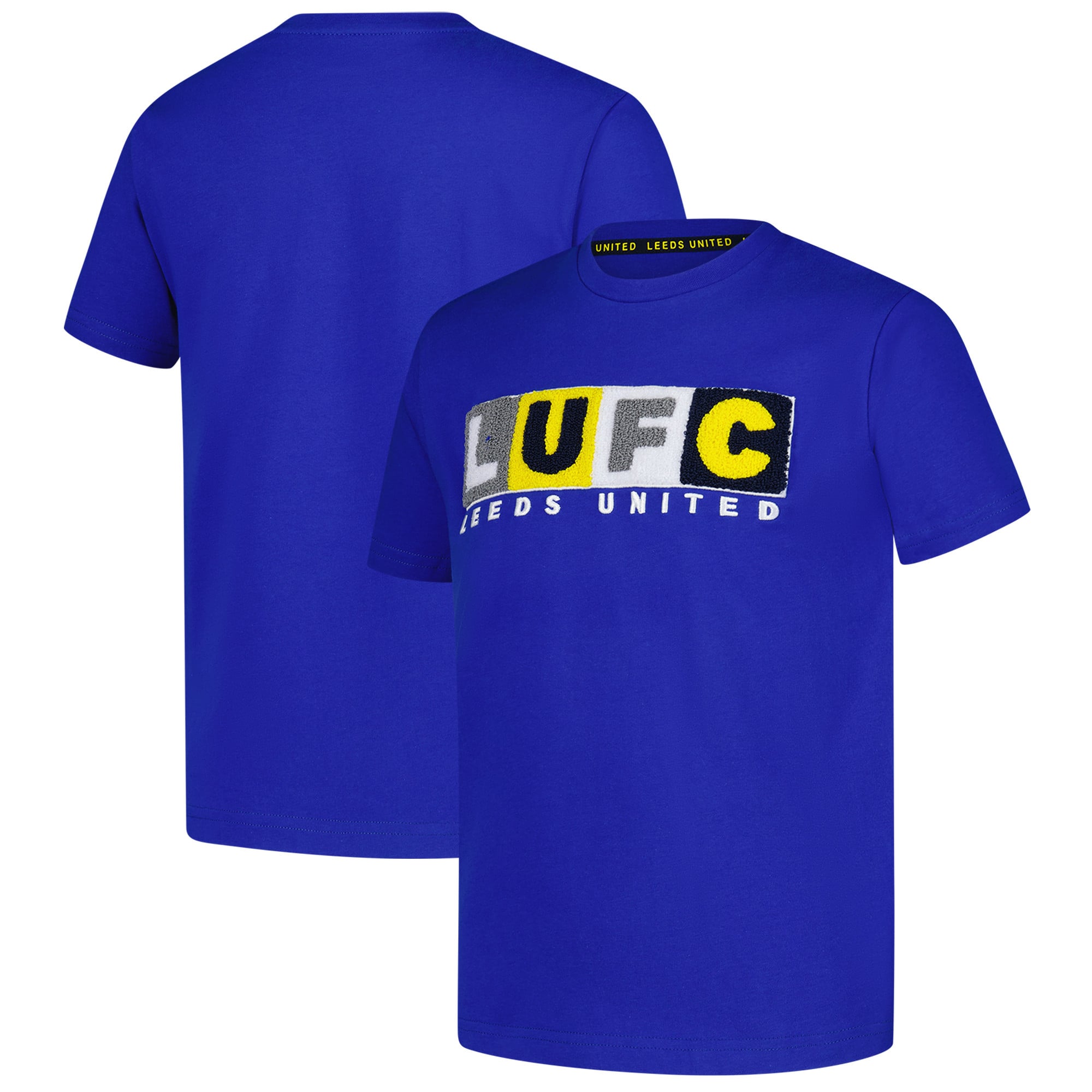 Leeds United Chenille Graphic T-Shirt - Royal - Boys