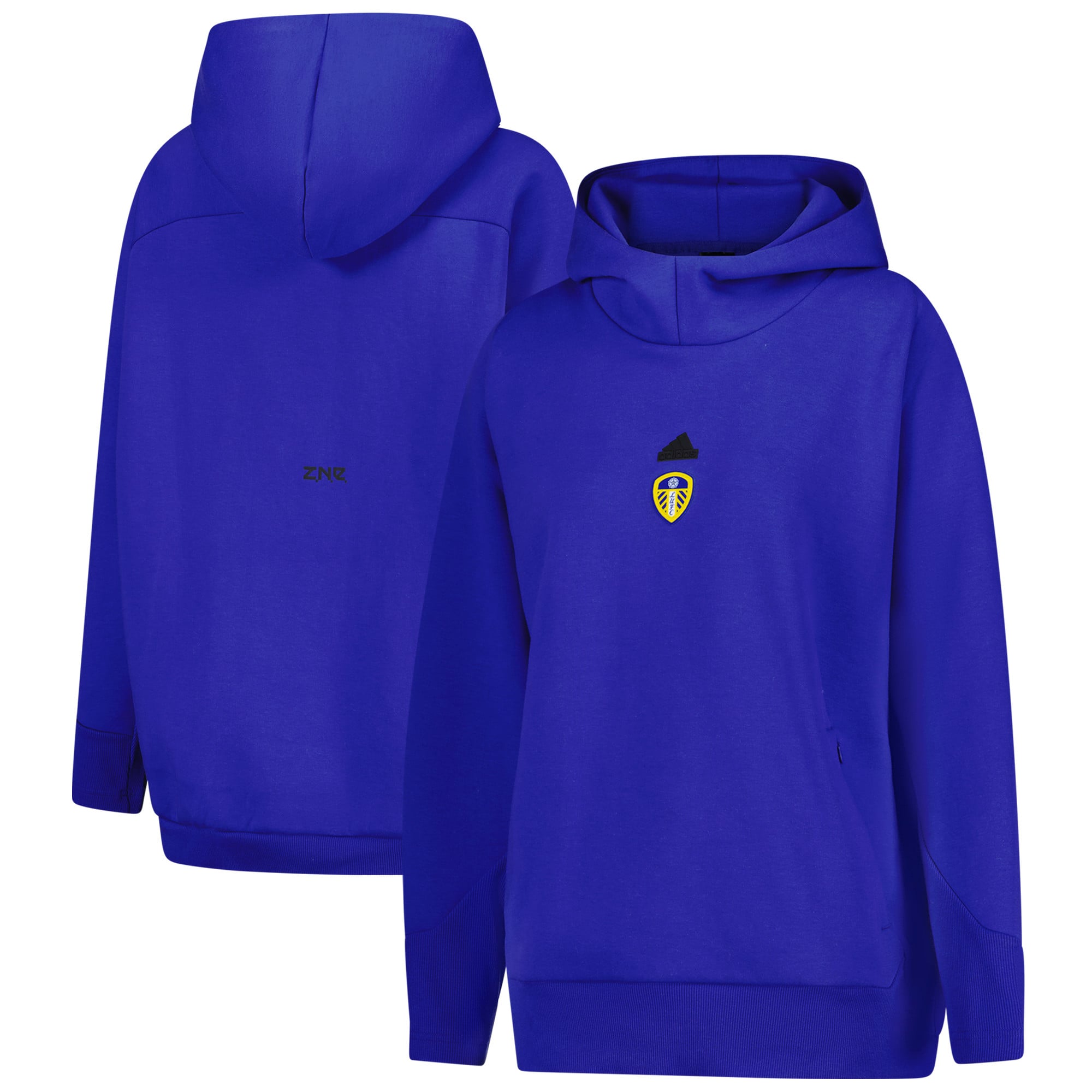 Leeds United adidas Z.N.E Hoodie - Lucid Blue - Womens