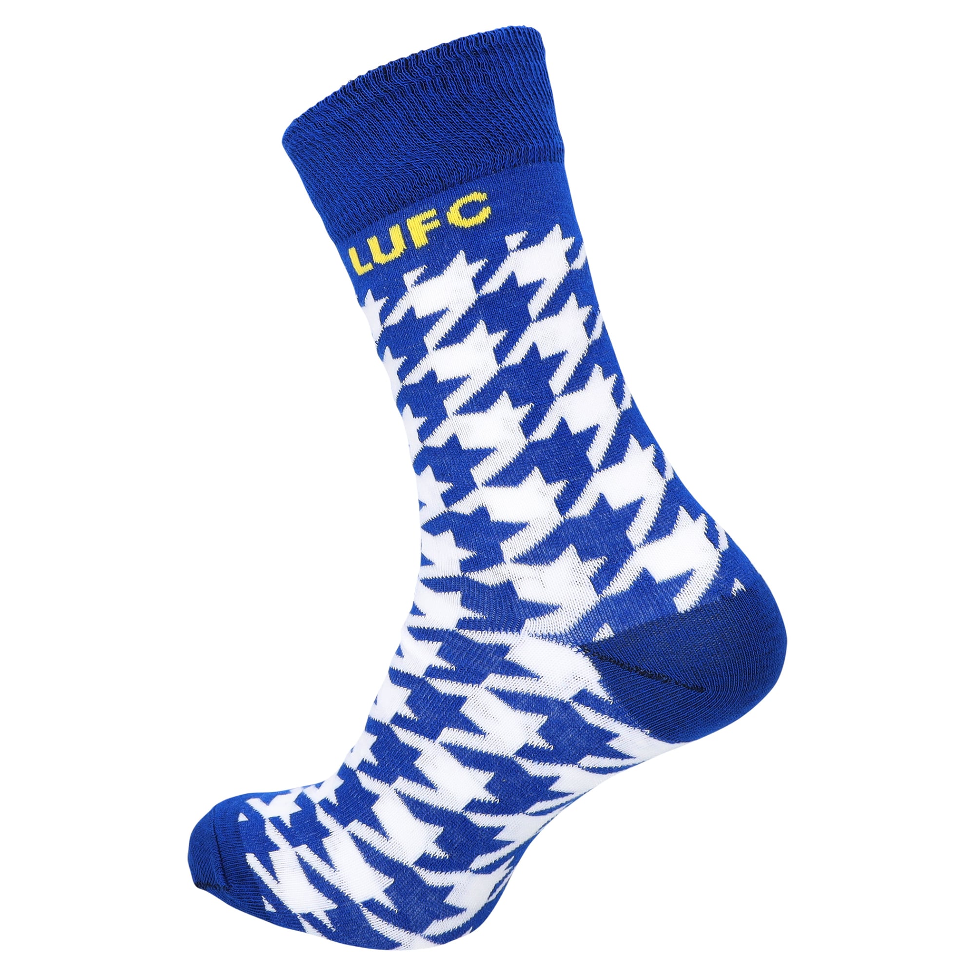 Leeds United Houndstooth Sock - Multi - Mens