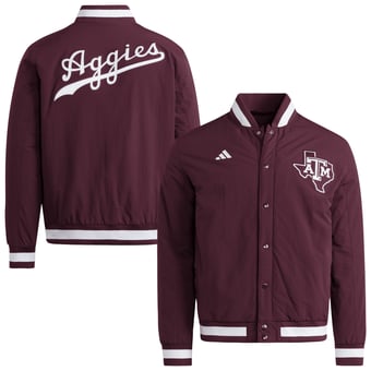 Men's adidas Maroon Texas A&M Aggies Coaches Dugout Jacket