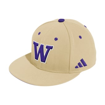Men's adidas  Gold Washington Huskies On-Field Fitted Baseball Hat