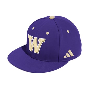 Men's adidas  Purple Washington Huskies On-Field Fitted Baseball Hat