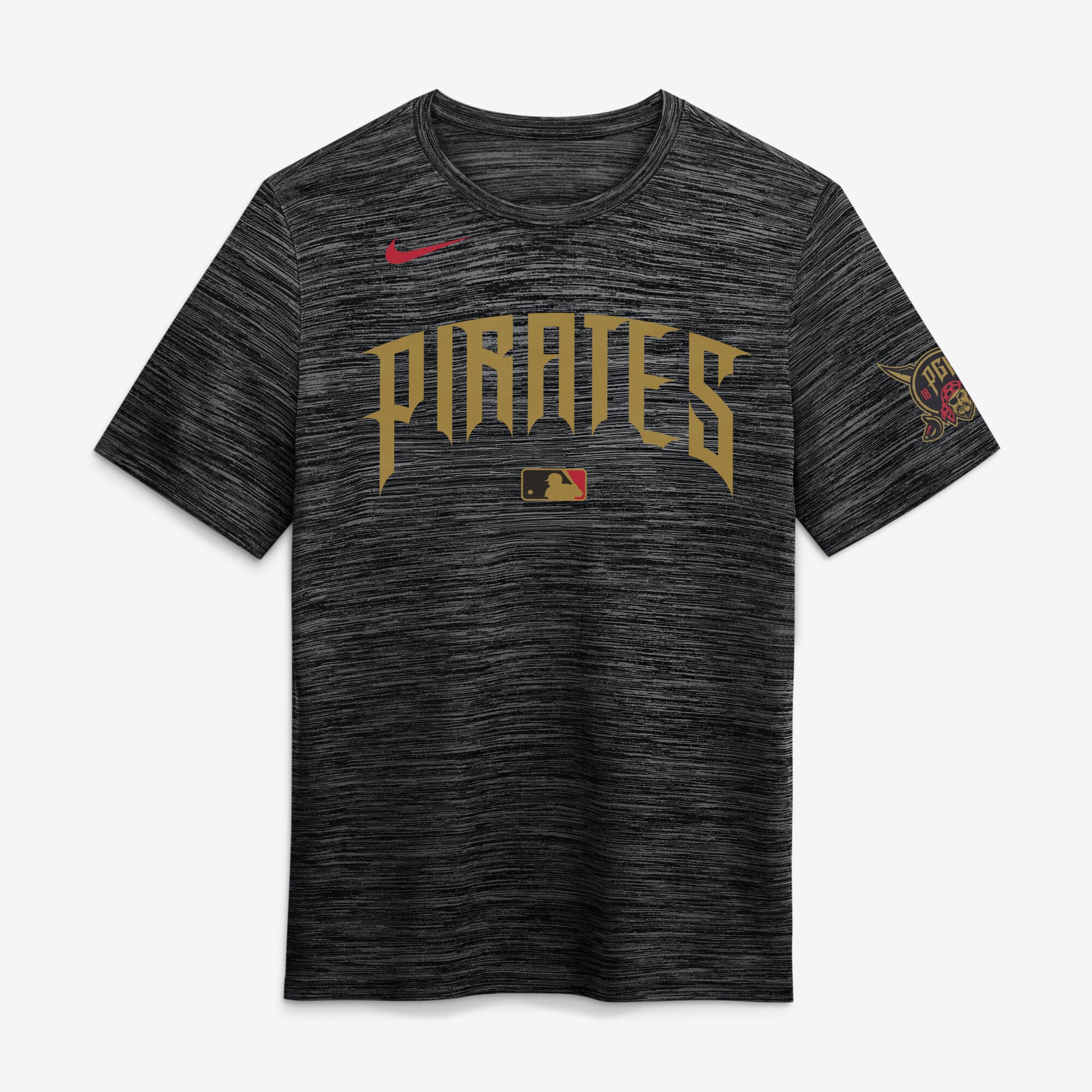 Men's Nike Black Pittsburgh Pirates 2026 City Connect Authentic Collection Velocity Dri-FIT T-Shirt