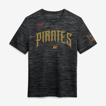 Men's Nike Black Pittsburgh Pirates 2026 City Connect Authentic Collection Velocity Dri-FIT T-Shirt