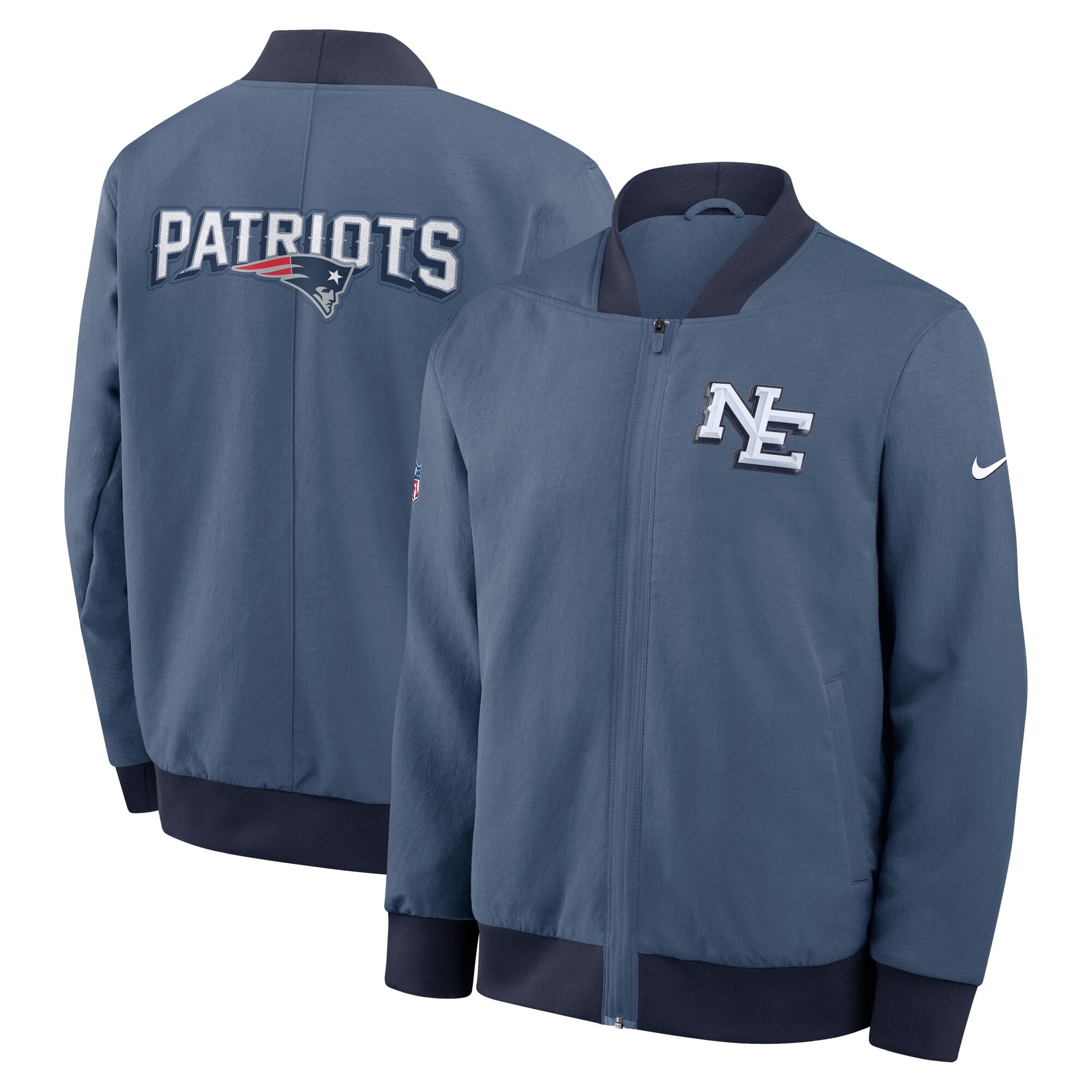 New England Patriots Nike Rivalry Bomber Jacket - Mens