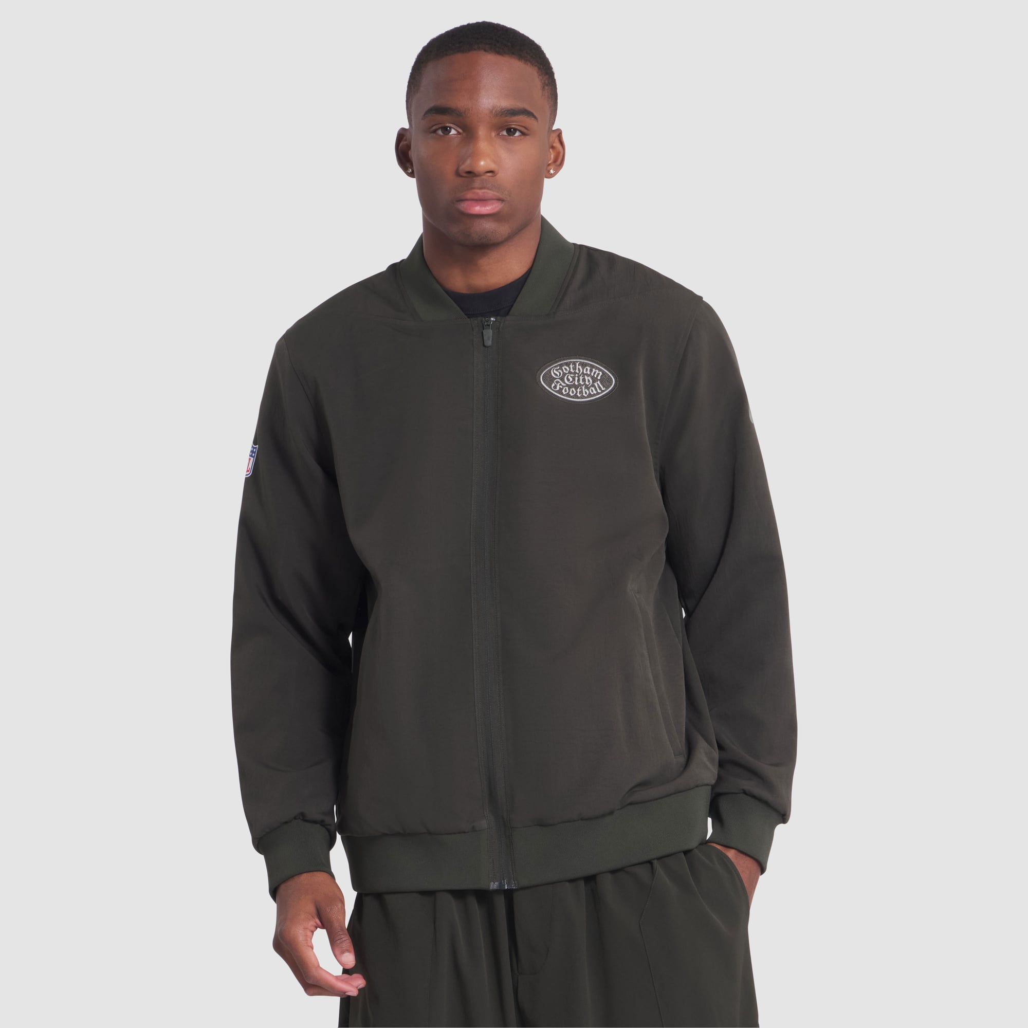 New York Jets Nike Rivalry Bomber Jacket - Mens