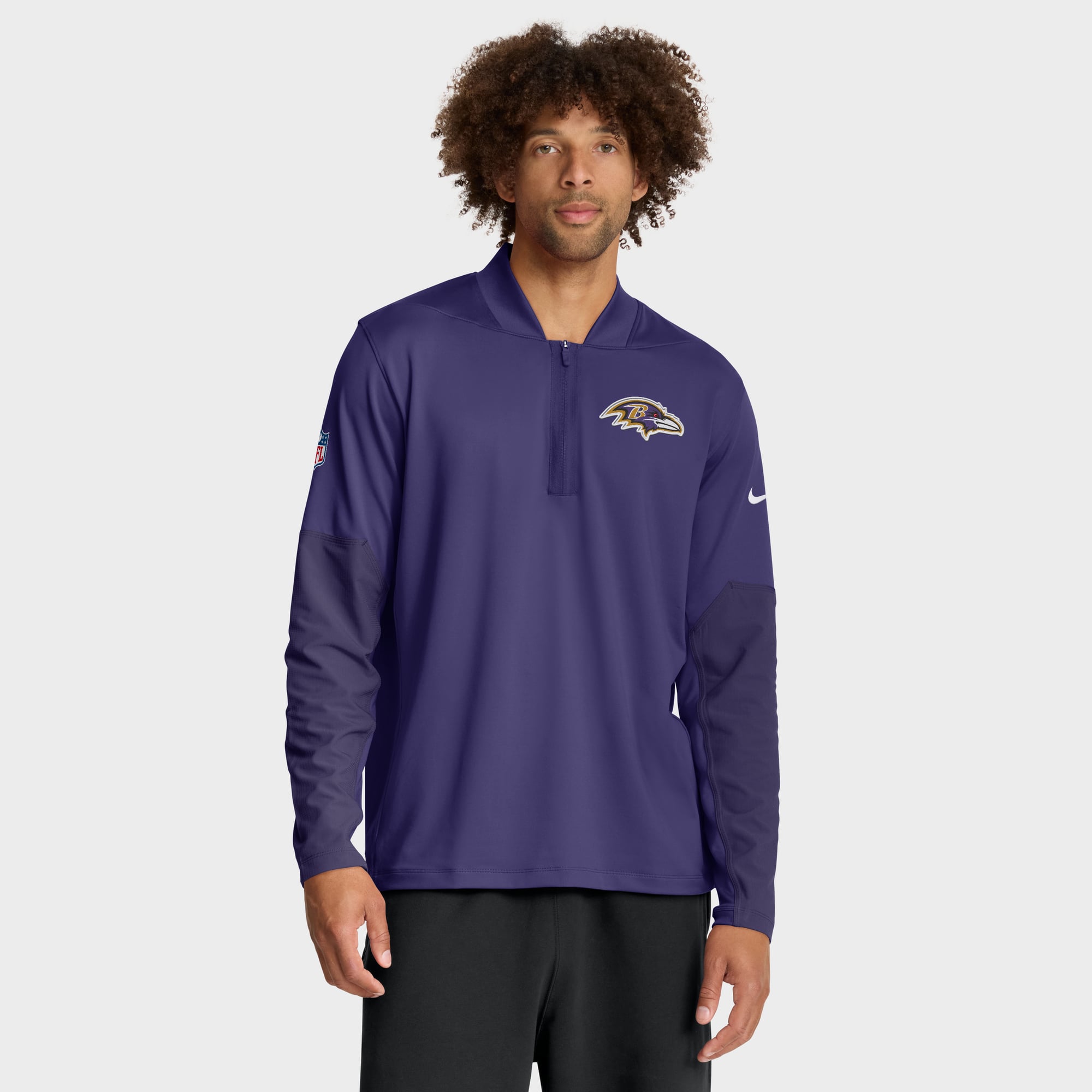 Baltimore Ravens Nike Dri-FIT Half Zip Top - Mens