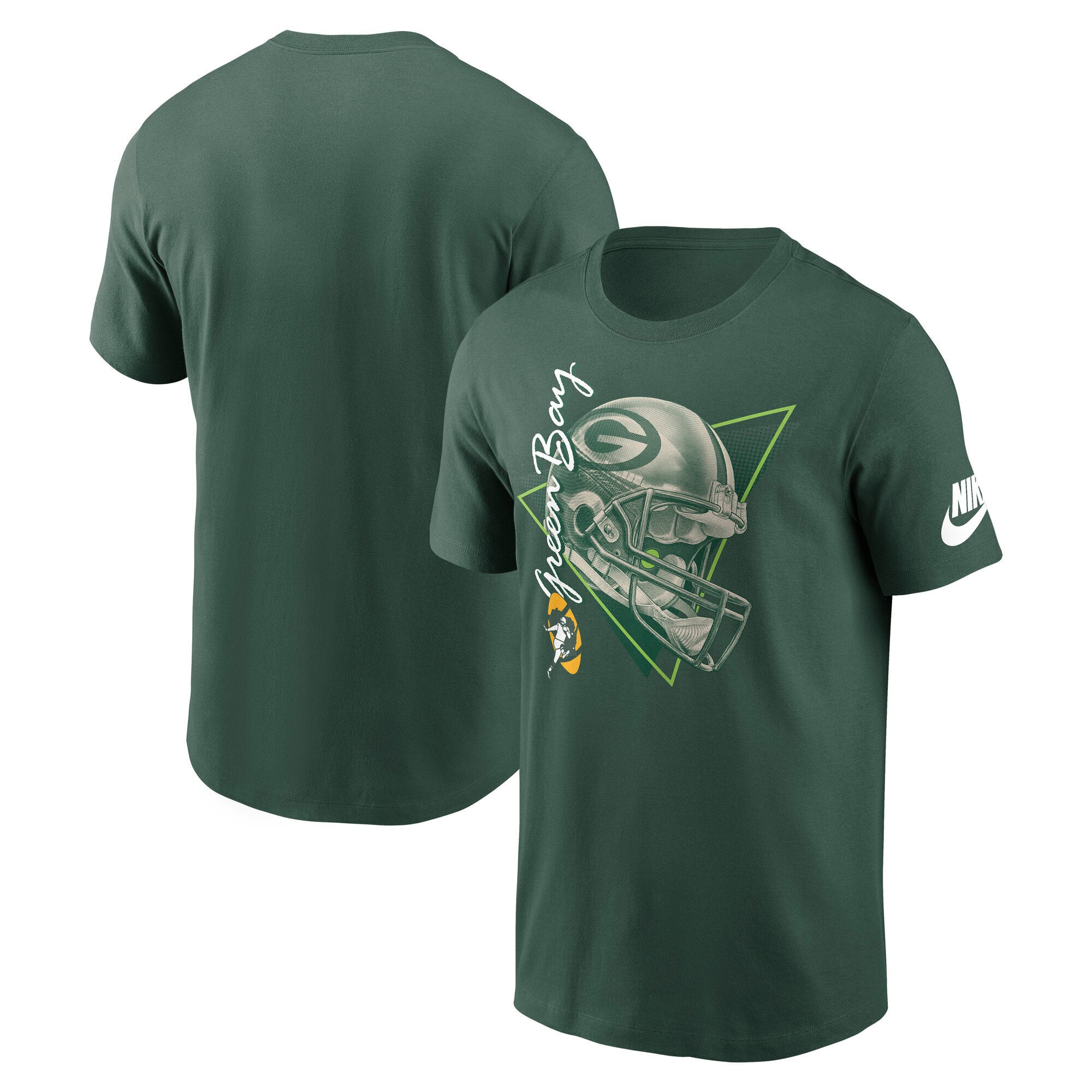 Green Bay Packers Nike Rewind Essential Cotton T-Shirt - Mens
