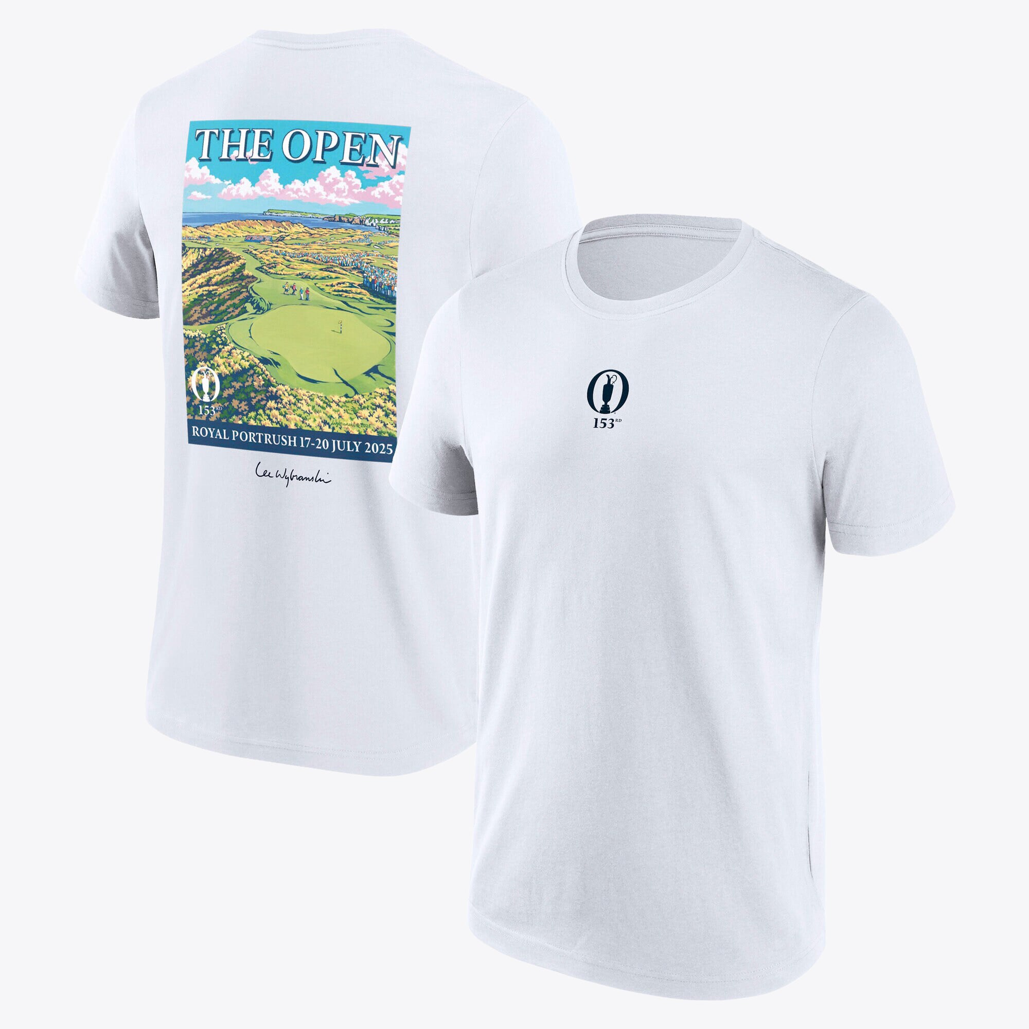 Maglietta grafica The 153rd Open Royal Portrush Lee Wybranski's Calamity Corner