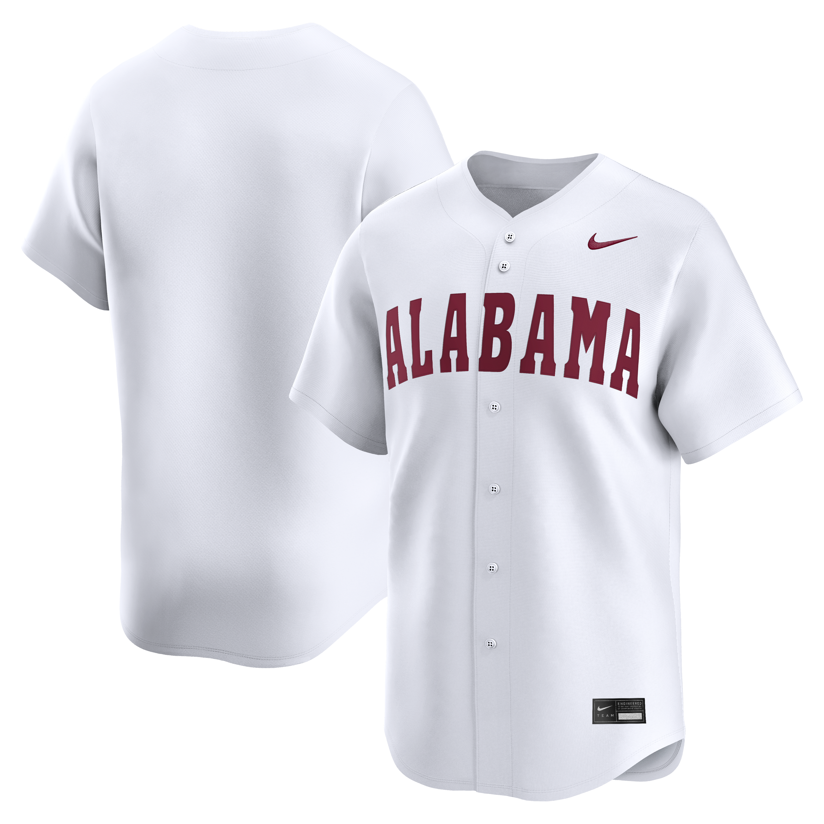 Men's Nike White Alabama Crimson Tide Alternate Limited Baseball Jersey
