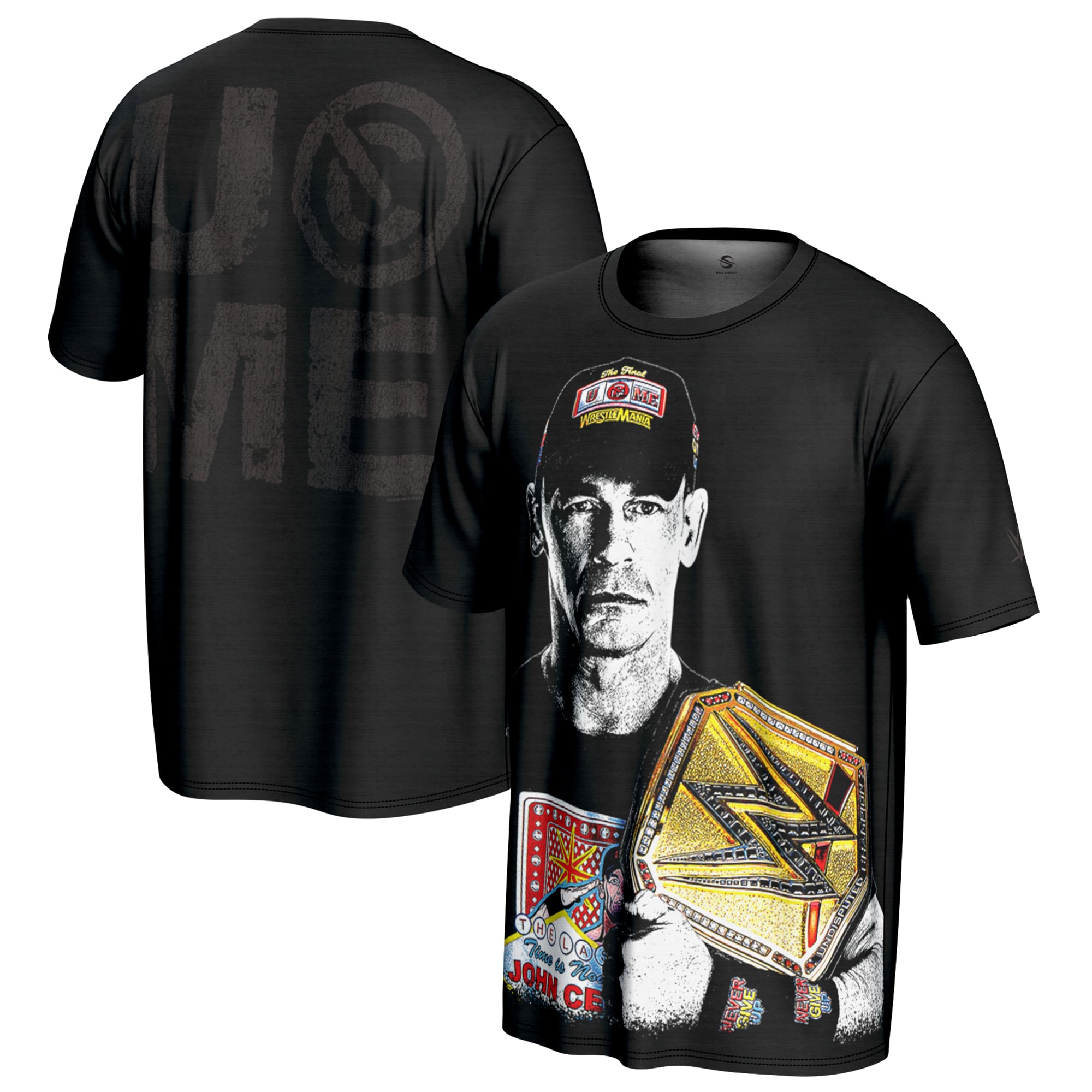 Men's ProSphere Black John Cena Title T-Shirt