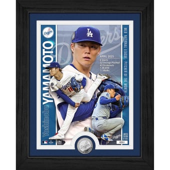Highland Mint Yoshinobu Yamamoto Los Angeles Dodgers 13" x 16" Artist Proof Silver Coin Photo Mint