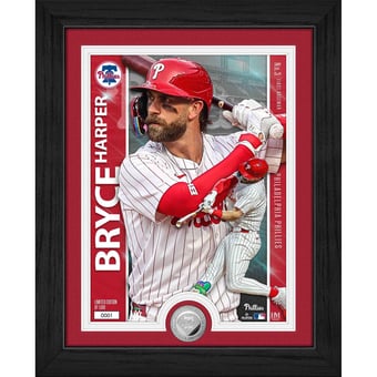 Highland Mint Bryce Harper Philadelphia Phillies 13" x 16" Artist Proof Silver Coin Photo Mint