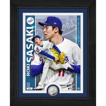 "Highland Mint Roki Sasaki Los Angeles Dodgers 13"" x 16"" Artist Proof Silver Coin Photo Mint"