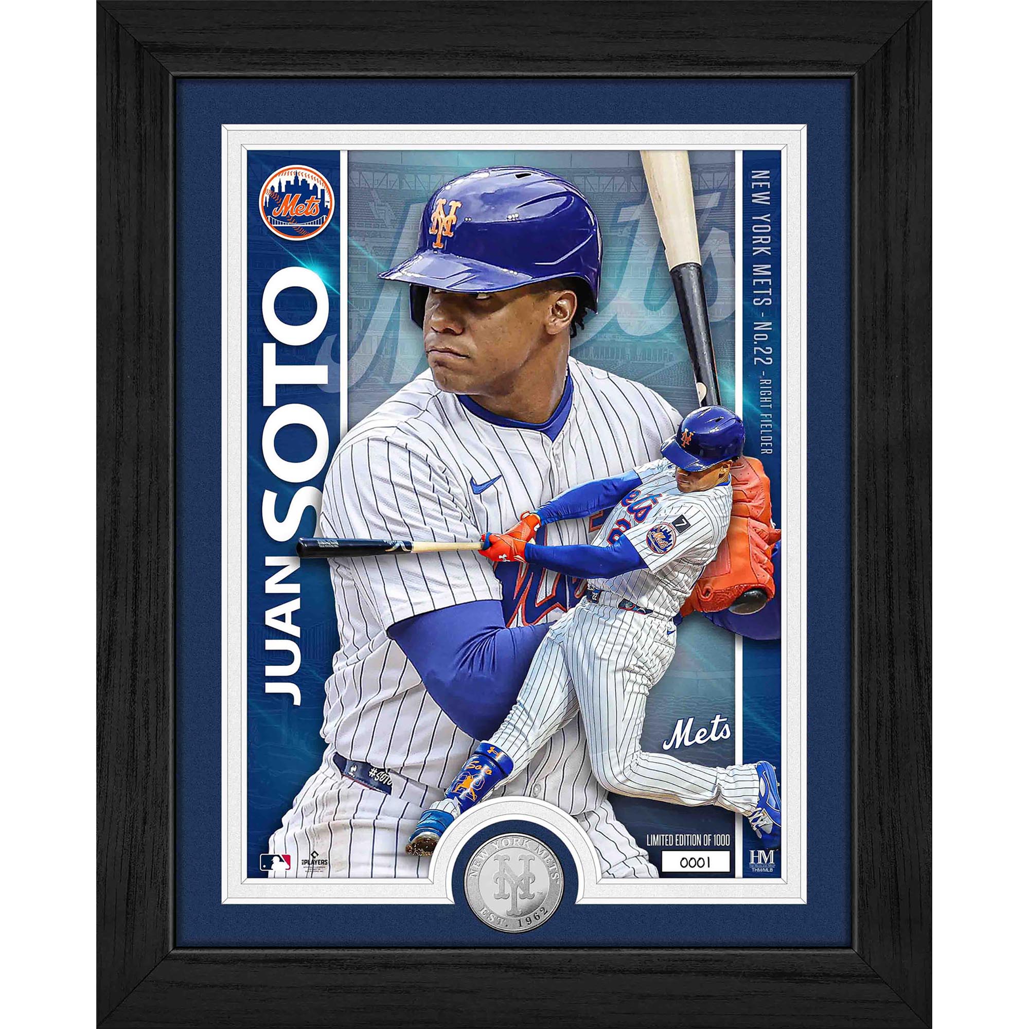 Highland Mint Juan Soto New York Mets 13″ x 16″ Artist Proof Silver Coin Photo Mint Highland Mint Juan Soto New York Mets 13″ x 16″ Artist Proof Silver Coin Photo Mint