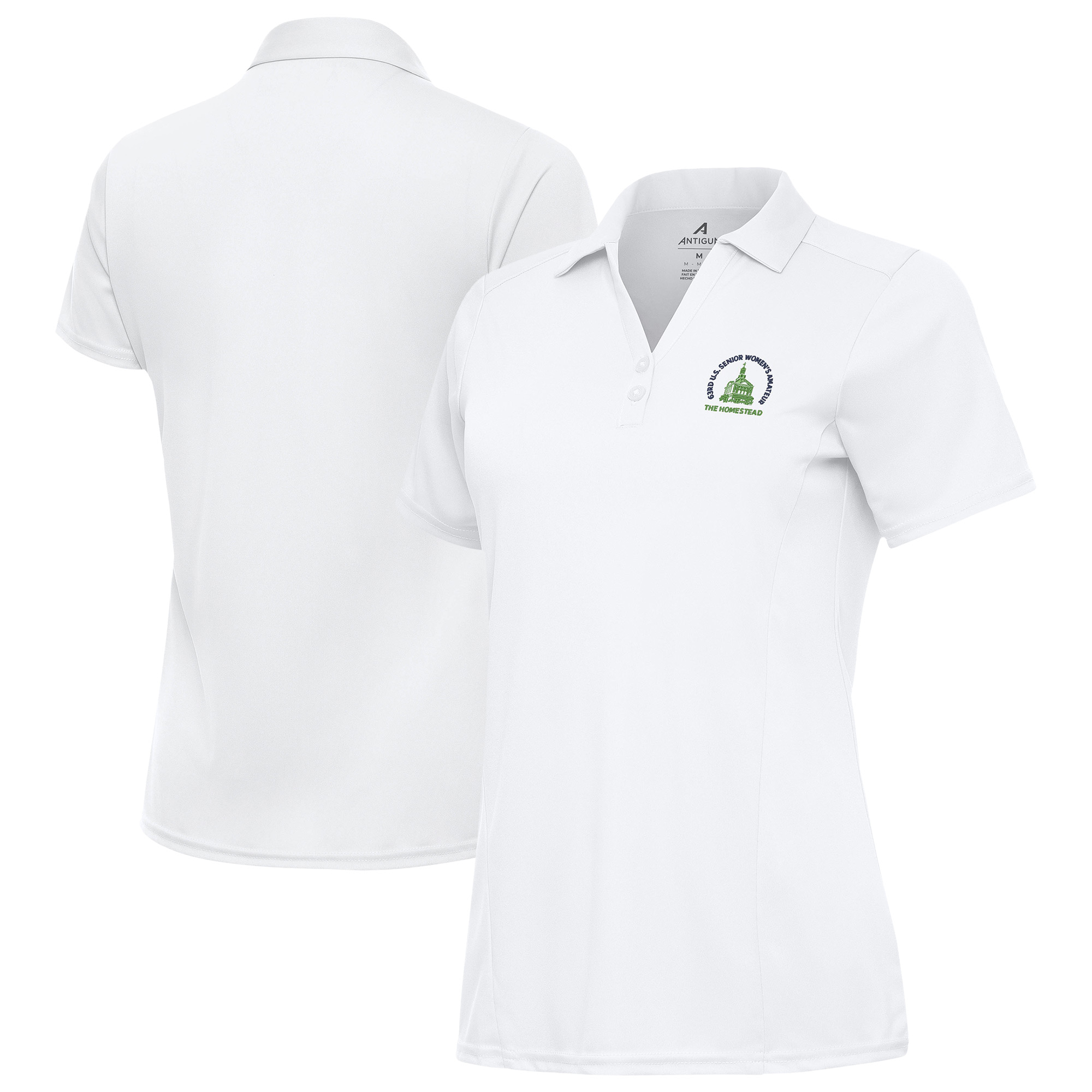 Women’s 2025 U.S. Senior Women’s Amateur Antigua White Tribute Polo Women’s 2025 U.S. Senior Women’s Amateur Antigua White Tribute Polo
