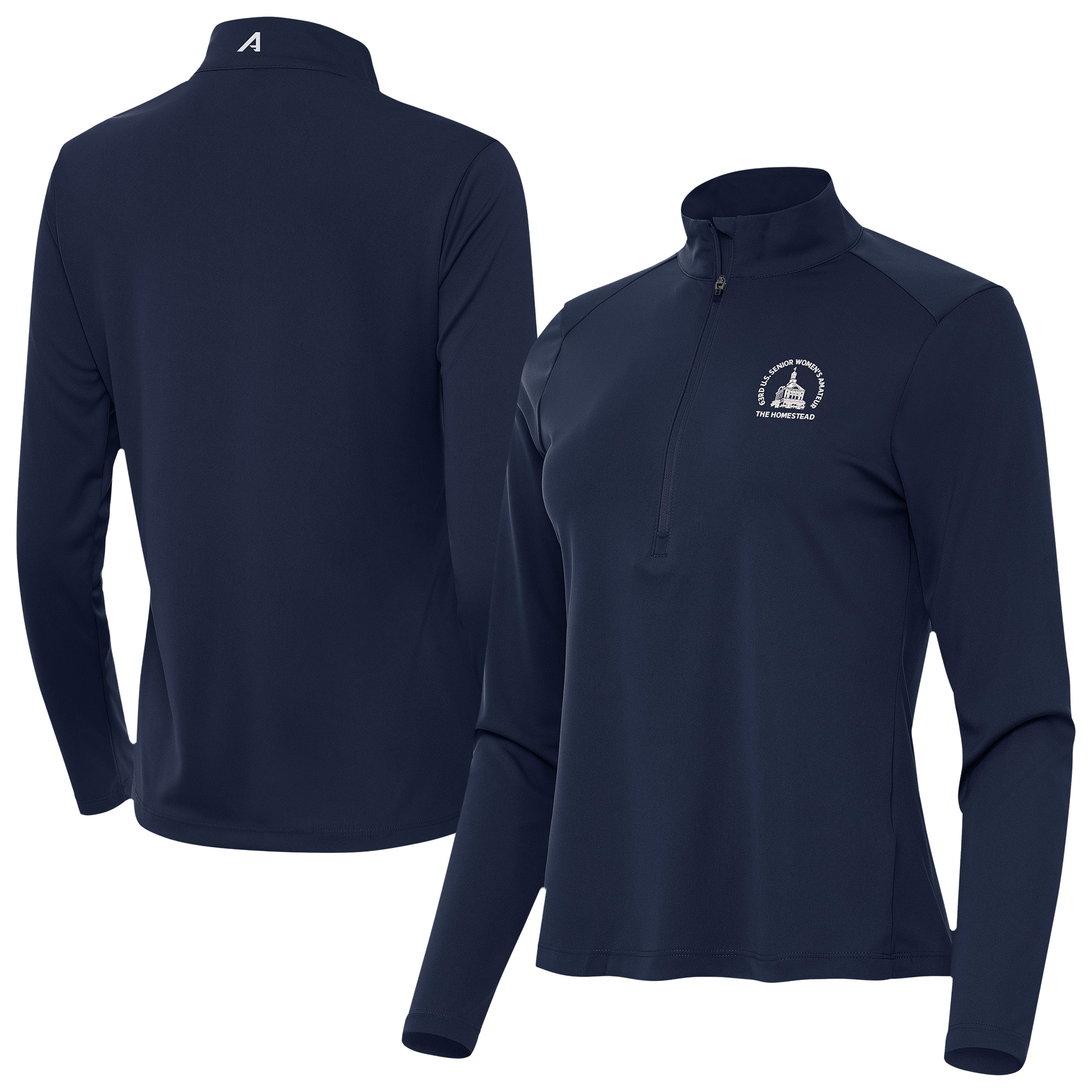 Women’s 2025 U.S. Senior Women’s Amateur Antigua Navy Tribute Half-Zip Pullover